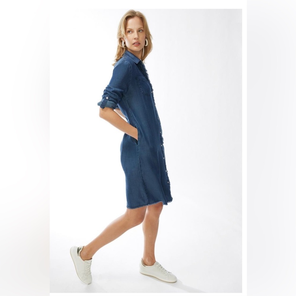 Lacrosse denim shirt dress 🐊 - Picture 4 of 13